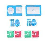 KIMISS Juego de Cubierta de Vidrio Templado de Alta Definición, Protector de Pantalla y Lente con Herramientas de Aplicación Auxiliares, Apto para Pantalla de Cámara Deportiva y Panel