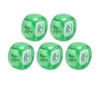 KIMISS Juego de Dados de Dirección del Viento Mahjong de 5 Piezas: Dados de Juego de Esfera Este, Suroeste y Norte para Juegos de Mesa, Bebidas Informales y Actividades de Enseñanza (#2)