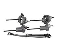 KIMISS Juego de Ejes Delanteros y Traseros de Aluminio de Alto Rendimiento para Axial SCX10 II 90046 90047 RC Crawler Car - Ejes de Portal con Distancia Al Suelo Mejorada para una Durabilidad (Color