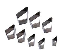 KIMISS Juego de Herramientas de Perforación de Cuero, 8 Piezas de Moldes de Perforación Huecos con Forma de Acero de Alto Carbono para Manualidades y Proyectos de Cuero