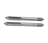 KIMISS Juego de Herramientas de Roscado Métrico de 2 piezas: Machos de Roscar de Flauta Recta de Acero de Alta Velocidad para Roscado de Precisión en Metal, Madera y Más (M6*1)