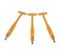 KIMISS Juego de Herramientas Extractoras de Vástago de Válvula de Neumático de 3 Piezas de 7 Mm para Reparación Universal de neumáticos: Removedor e Instalador de Núcleo de Válvula con (Naranja Tipo