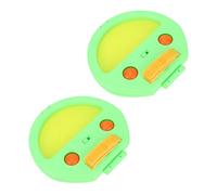 KIMISS Juego de Juego de Pelota para Niños y Adultos: Juguete de Raqueta de Lanzamiento Manual para Diversión y Fitness con 4 Pelotas (Green)