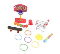 KIMISS Juego de Juguetes Interactivos para Entrenamiento de Pájaros para Periquitos con Diversión de Baloncesto, Carrito de Juguete Educativo para Periquitos y Cacatúas