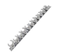 KIMISS Juego de Llaves de Pata de Gallo Métricas con Organizador con Clamp/Holder para Espacios Reducidos, Ideal para Reparación y Mantenimiento de Automóviles, Construcción Duradera de Aleación de