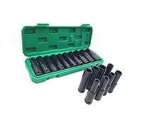 KIMISS Juego de Llaves Eléctricas y Taladro Neumático, 10 Uds., 1/2 Pulgadas, Enchufes de Acero Al Cromo Vanadio de Grado de Impacto de 10mm a 24mm