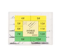 KIMISS Juego de Manecillas de Repuesto para Reloj para Movimiento PC 2035 - Agujas de Hora, Minutos y Segundos en Oro Negro - Kit de Piezas de Reloj para Relojeros y Reparaciones