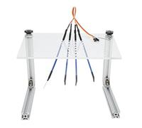 KIMISS Juego de Marcos LED BDM, Marco BDM de Diagnóstico, Herramienta de Programación ECU Multifunción con Soporte de Marco BDM LED Plateado con 4 Pines de Sonda para Vehículo