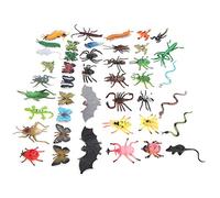 KIMISS Juego de Modelos únicos de Dinosaurios y CTS de 43 Piezas para Juguetes de Figuras de PVC Realistas para Juegos Imaginativos y Desarrollo de Habilidades (Juego de 43 Piezas de Animales