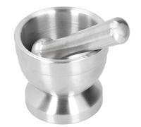 KIMISS Juego de mortero: Triturador de Ajos de Acero Inoxidable para Condimentos, Hierbas Secas y Accesorios de Cocina (talla pequeña)