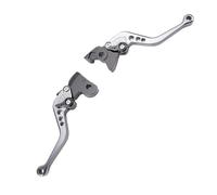 KIMISS Juego de Palancas de Freno para motocicleta: Aleación de Aluminio Anodizado Ajustable para Classic 350 y Super Meteor 650, Palancas Cortas para Mayor Comodidad de Conducción (Color Ti)