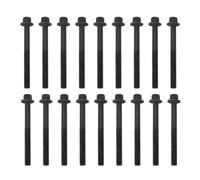KIMISS Juego de Pernos de Culata de 18 Piezas, Juego de Pernos de Culata, Kit de Cilindro de Motor, Acero Pintado 81021800 BK4351 T50015 con Reemplazo OEM para B2500 MPV Bongo 1995 y