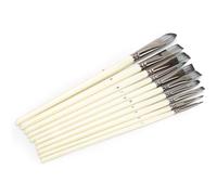 KIMISS Juego de Pinceles Profesionales para Pintar, 10 Pinceles de Nailon para Acrílico, óleo, Acuarela y Pintura Gouache, Suministros de Arte Versátiles para Detalles Finos y Expresión Creativa