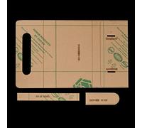 KIMISS Juego de Plantillas Acrílicas de Cuero para Manualidades, Herramientas para Bolsos de Mano, Plantillas Transparentes para Fabricación de Carteras y Accesorios