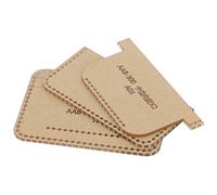 KIMISS Juego de Plantillas para Bolsas de Tarjetas con Patrón de Cuero Acrílico, 3 Piezas de Herramientas Artesanales para Hacer Billeteras, Plantillas Acrílicas Duraderas para Proyectos de Cuero