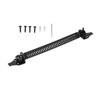 KIMISS Juego de Resortes para Puerta con Cierre Automático, Herrajes Ajustables para Resortes de Puerta de Acero Al Carbono para Cercas de Hogar, Jardín y Granja