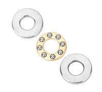 KIMISS Juego de Rodamientos de Acero Planos de Alta Precisión en Miniatura con Rodamiento de Bolas de Empuje de Alta Velocidad F3-8M de Precisión (F2.5-6M 2,5 * 6 * 3mm)