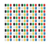 KIMISS Juego de Tapas de Botón Multicolor para Interruptores Táctiles de Placa de Pruebas, Cubierta de Botón Redonda de Plástico ABS de 180 Piezas con 6 Opciones de Color