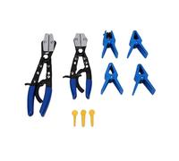 KIMISS Juego de Tapones de Fluido para Manguera, 9 Piezas, Alicates para Abrazadera de Línea de y Kit de Tapón de Línea con Estuche de Almacenamiento, para Automóviles, Motocicletas y