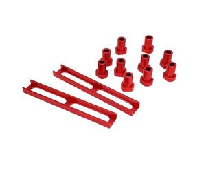 KIMISS Juego de Topes para Perros de Banco de Aleación de Aluminio, 10 Piezas de Accesorios de Almohadilla Antideslizante para Mesas MFT, Banco de Trabajo de 3/4 Pulgadas