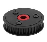 KIMISS Juego de Tornillos de Caja de Cambios de Engranaje de Correa RC para Axial SCX i II VS4-10, Accesorio de Modificación RC de 5 Mm con Transmisión Silenciosa por Correa (Black)