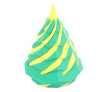 KIMISS Juguete de Cono en Espiral Imposible: Escultura de Paso Impresa en 3D para Aliviar el Estrés y Decorar el Escritorio (Amarillo y Verde)