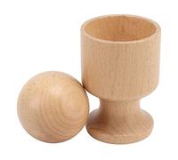 KIMISS Juguete de Copa de Huevo de madera: Juguete de Agarre de Taza de Pelota para Desarrollar Habilidades Motoras Finas, Coordinación e Independencia en