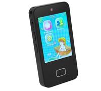 KIMISS Juguete Telefónico para Niños con Pantalla Táctil de 2,8" - Teléfono Celular Educativo con Cámara Dual HD para Niños Pequeños de 3 a 10 Años (Black)
