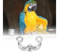 KIMISS Juguetes de Entrenamiento de Pájaros para Loros, 5 uds., Accesorios de Anillo de Pie de Entrenamiento de Apertura de Actividades para Mascotas de Metal, Suministros para Jaulas para Juguetes