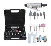 KIMISS Kit de 16 piezas para Air Die Grinder, herramienta neumática 1/4" y 1/8", ideal para pulido, grabado y molienda, set completo con accesorios