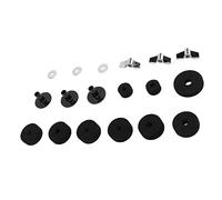KIMISS Kit de Batería Juego de Almohadillas de Fieltro Antideslizantes con Tuercas de Mariposa, Fundas de Soporte y Arandelas de Platillos - Accesorios de Repuesto Esenciales para la Instalación de