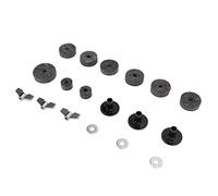 KIMISS Kit de Batería Juego de Almohadillas de Fieltro Antideslizantes con Tuercas de Mariposa, Fundas de Soporte y Arandelas de Platillos - Accesorios de Repuesto Esenciales para la Instalación de