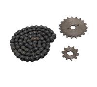 KIMISS Kit de Bicicleta con Piñón 420, Piñones Delanteros de 19T y Piñones Traseros de 10 Dientes para Vehículos Todo Terreno y Motos de Cross, Construcción de Acero Duradero