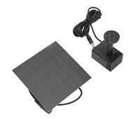 KIMISS Kit de Bomba de Agua Solar para Baño de Pájaros y Jardín, Bomba de Fuente Solar Ecológica con 6 Boquillas para Peceras y Circulación de Agua