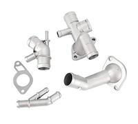 KIMISS Kit de bridas para mangueras de refrigerante de aluminio, 4 piezas, para Mk4 1.8T 2000-2005, 06A121132A, adaptador de manguera de motor