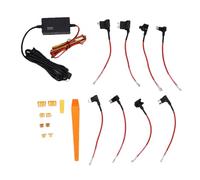 KIMISS Kit de Cableado de Cámara de Tablero para Automóvil, 12 V-30 V A 5 3 A con Pantalla de Voltaje, Cable de Carga de Cámara de Tablero de 3,2 M de Longitud, Monitoreo de