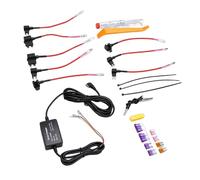 KIMISS Kit de Cableado Duro para Cámara de Salpicadero para Automóviles, Cable de Alimentación de 12 V-28 V A 5 2,5 A con Fusible, Protección de bajo Voltaje, Cable Cargador USB