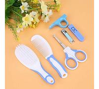KIMISS Kit de Cuidado de la Manicura para Bebés de 6 Piezas - Clipper de Uñas, Tijeras, Cepillo para el Cabello y Juego de Peinados para Bebés: Esenciales de Preparación para Seguros, Portátiles y