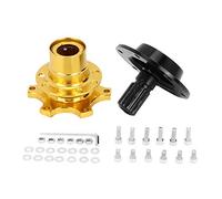 KIMISS Kit de desconexión rápida para volante universal, adaptador de buje de 6 agujeros, compatible con múltiples modelos, fácil instalación, kit de liberación rápida para volante