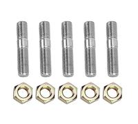 KIMISS Kit de espárragos M10x1.25 50mm para turbo, compatible con DSM 1G y EVO1-10, espárragos de cabeza de acero inoxidable, kit de tornillos para culata