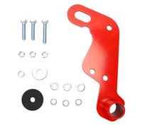 KIMISS Kit de Gancho de Remolque Delantero, Gancho de Remolque de Acero Al Carbono, Montaje en Parachoques Delantero Izquierdo, Recubrimiento Antioxidante, Sin Modificación, Reemplazo (Rojo)