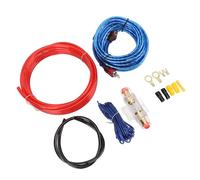 KIMISS Kit de Instalación de Amplificador de Calibre 10 - Cableado de Amplificador de Automóvil para un Rendimiento de Audio Mejorado - Cable de Alimentación de 14.76 Pies con Fusible de 60 A