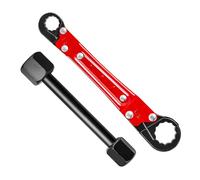 KIMISS Kit de Llaves Dobles Kwik Tite - Juego de Llaves de Tope en ángulo de Doble Acción con Mordaza Ajustable y ángulo de Acero en Llave Herramientas de Plomería - Juego de Herramientas de