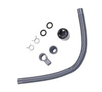 KIMISS Kit de Manguera de Conector de Drenaje para Fregadero de RV, Tubo de Drenaje a Prueba de Fugas de ABS y Acero Inoxidable con Sellado, para Fregadero de Bañera de Yate RV, Fácil