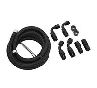 KIMISS Kit de Manguera de Línea de Combustible, Kit de Adaptador de Montaje de Manguera de Combustible Giratorio de 3 Metros AN6 Adaptador de Montaje de Manguera Nylon de Aluminio para Refrigerante Di