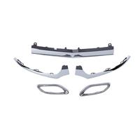 KIMISS Kit de Molde para Moldura de Rejilla Inferior de Parachoques y Cubierta de Terminales de Escape 2058851374 2058852221 Reemplazo para Clase C W205 C205 A205 (Electrochapado)