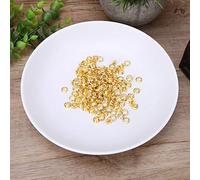 KIMISS Kit de Ojales de Metal para Artesanía en Cuero - 100 Piezas de Latón de 5 Mm con Ojales de Doble Cara para Zapatos, Bolsos y Proyectos de Bricolaje - Accesorios para Manualidades de Alta (GOLD)