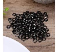 KIMISS Kit de Ojales de Metal para Artesanía en Cuero - 100 Piezas de Latón de 5 Mm con Ojales de Doble Cara para Zapatos, Bolsos y Proyectos de Bricolaje - Accesorios para Manualidades de Alta