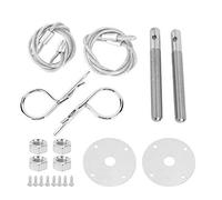 KIMISS Kit de pasadores para capó, placa y botón de seguridad, para coche tuning