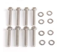 KIMISS Kit de Pernos para Colector de Escape, Tornillos de Cabeza Hexagonal de Acero Inoxidable con Arandelas, Roscas Laminadas de Precisión Tratadas Térmicamente for 7.3L 1994,2003 (Kit de tienda)